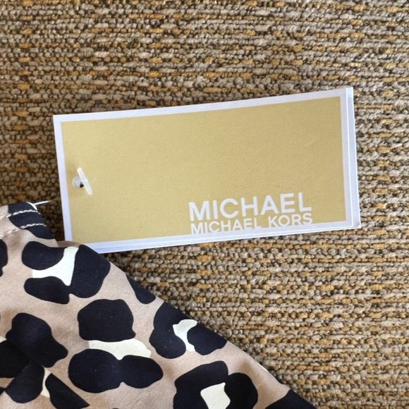 Michael Kors Cheetah Print One Piece Lace-up Swimsuit Size 10 - Picture 7 of 10